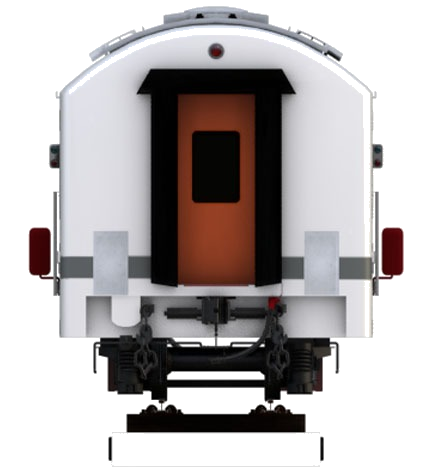 Model 3D Kereta Penumpang