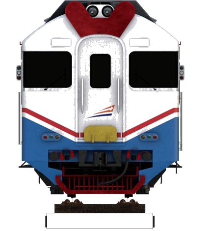 Model 3D Kereta Rel Diesel (KRD)